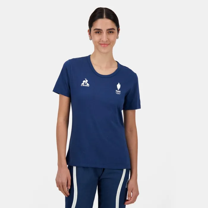 Le Coq Sportif France039s Olympic Team TShirt Insignia Blue Women Tshirts Polos Shirts And Tops Le Coq Sportif France039s Olympic Team TShirt Insignia Blue Women Tshirts Polos Shirts And Tops