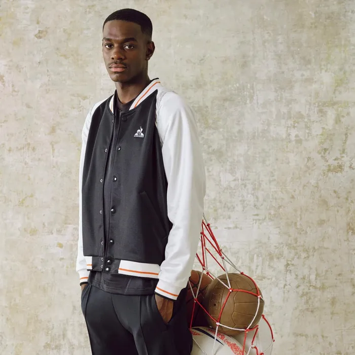Le Coq Sportif Hritage Bomber Homme Sky Captainmarshmallow Men Jackets