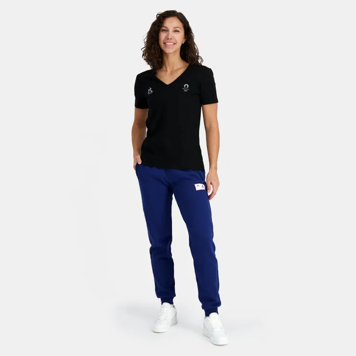 Le Coq Sportif Paris 2024 TShirt Black Women Tshirts Polos Shirts And Tops