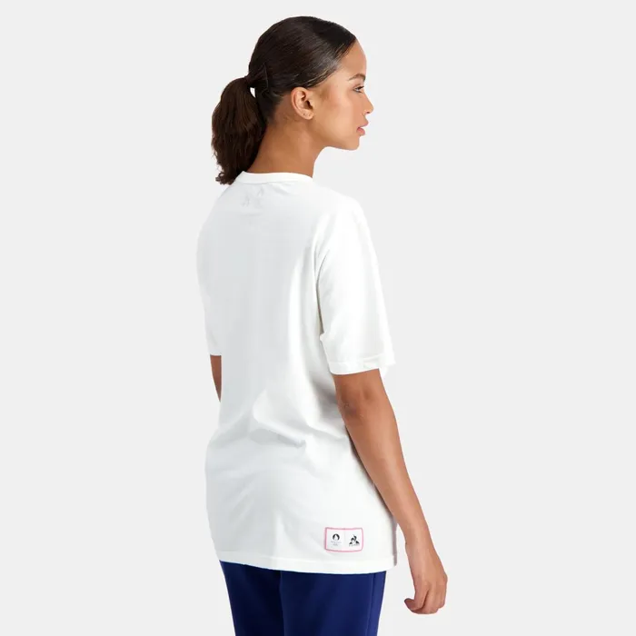 Le Coq Sportif Paris 2024 TShirt Marshmallow MenWomen Tshirts And Tops