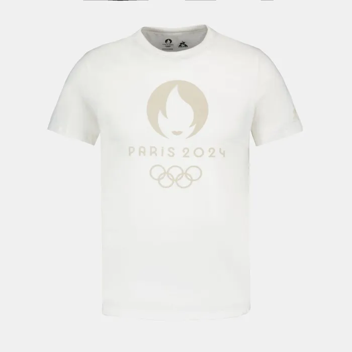 Le Coq Sportif Paris 2024 TShirt Marshmallow MenWomen Tshirts And Tops