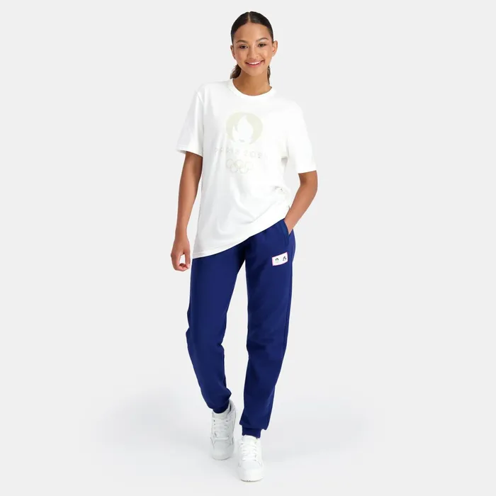 Le Coq Sportif Paris 2024 TShirt Marshmallow MenWomen Tshirts And Tops