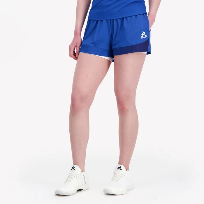 Le Coq Sportif Performance Tennis Shorts Lapis Bluenow Women Trousers Joggers And Shorts