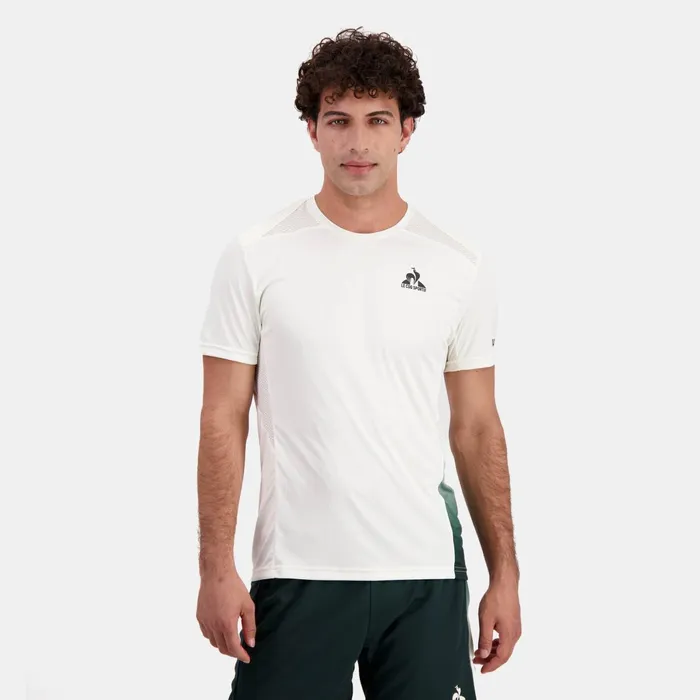 Le Coq Sportif Performance Tennis TShirt Marshmallow Men Tshirts And Tops