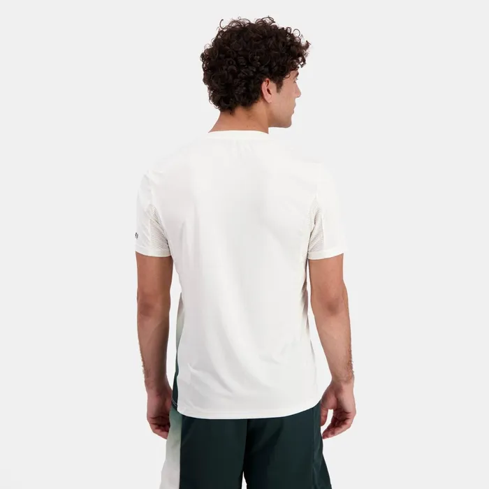 Le Coq Sportif Performance Tennis TShirt Marshmallow Men Tshirts And Tops