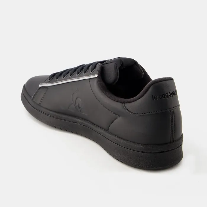 Le Coq Sportif Shoes LCS COURT CLEAN Triple Black WomenMen Trainers And Sneakers Le Coq Sportif Shoes LCS COURT CLEAN Triple Black WomenMen Trainers And Sneakers