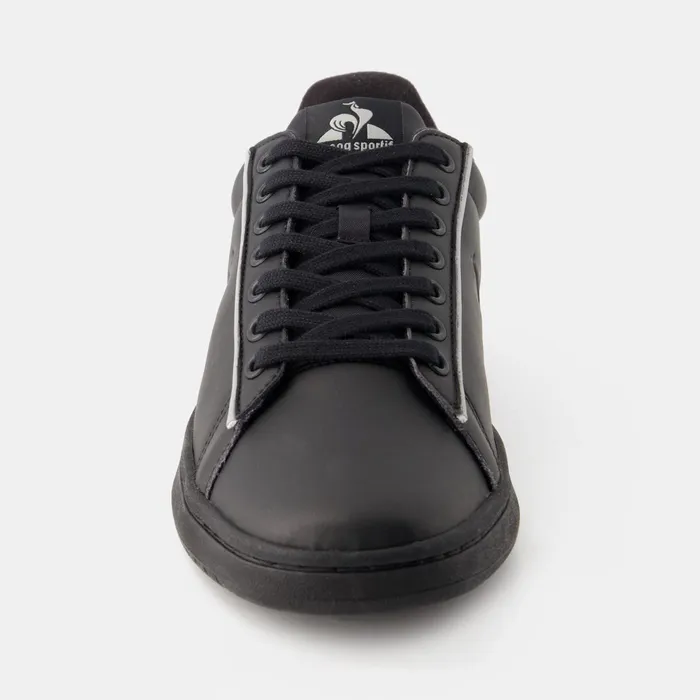 Le Coq Sportif Shoes LCS COURT CLEAN Triple Black WomenMen Trainers And Sneakers Le Coq Sportif Shoes LCS COURT CLEAN Triple Black WomenMen Trainers And Sneakers
