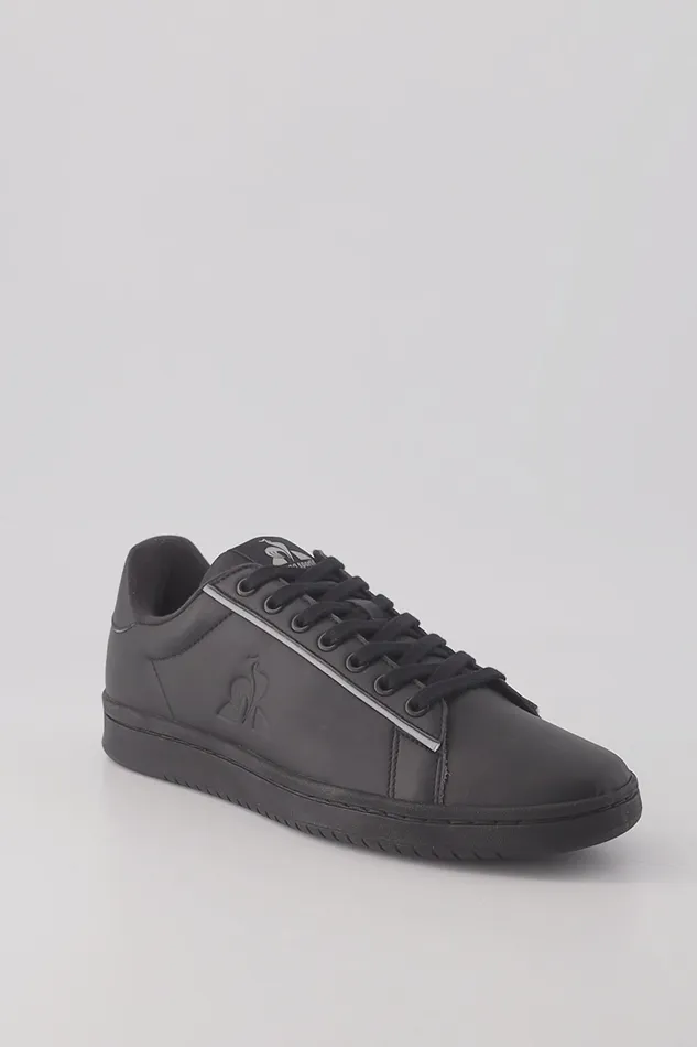 Le Coq Sportif Shoes LCS COURT CLEAN Triple Black WomenMen Trainers And Sneakers Le Coq Sportif Shoes LCS COURT CLEAN Triple Black WomenMen Trainers And Sneakers