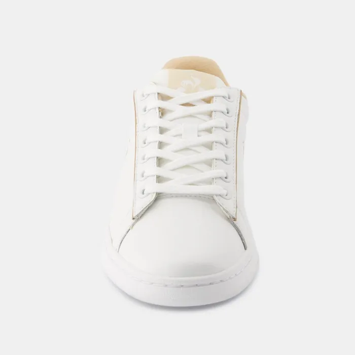 Le Coq Sportif Shoes LCS COURT CLEAN W Optical Whitefrosted Almond Women Trainers And Sneakers