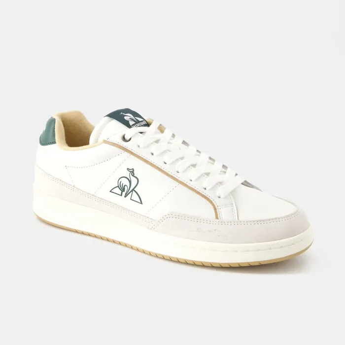 Le Coq Sportif Shoes NOAH2 Optical White Trekking Green Men Trainers And Sneakers Le Coq Sportif Shoes NOAH2 Optical White Trekking Green Men Trainers And Sneakers