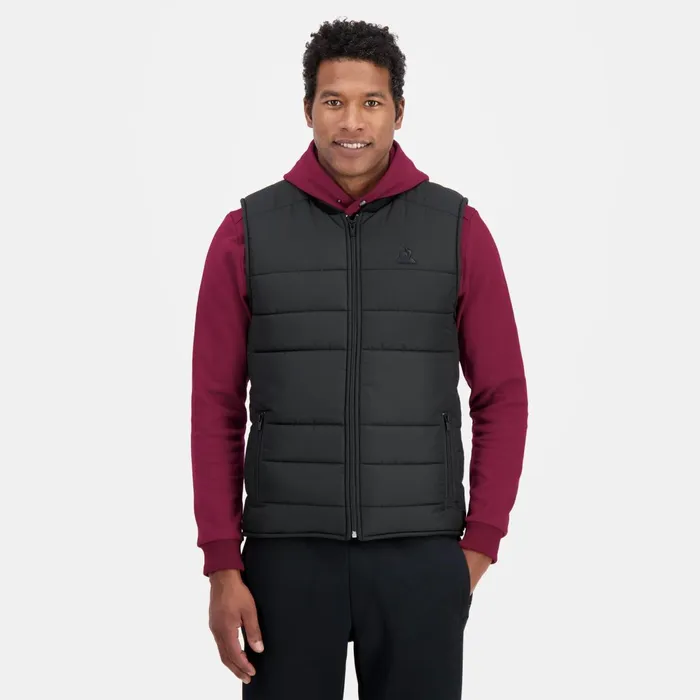 Le Coq Sportif Ton Sur Ton Down Jacket Sans Manche MenWomen Jackets