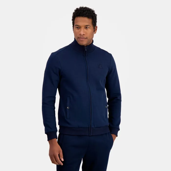 Le Coq Sportif Ton Sur Ton ZipUp Sweatshirtshirt Dark Velvet Men Sweatshirts