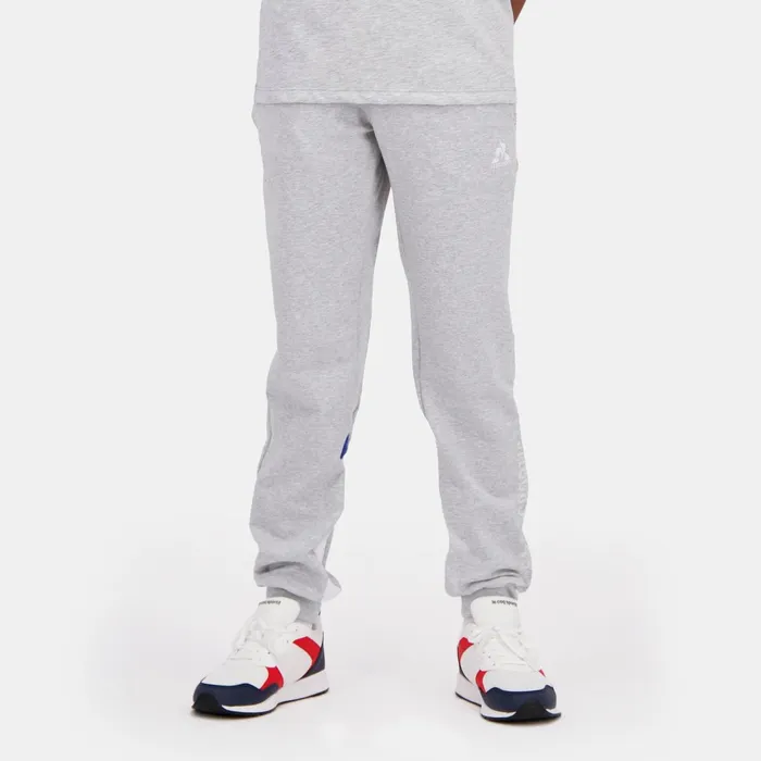 Le Coq Sportif Tricolore Pantalon Gris Enfant Kids Trousers
