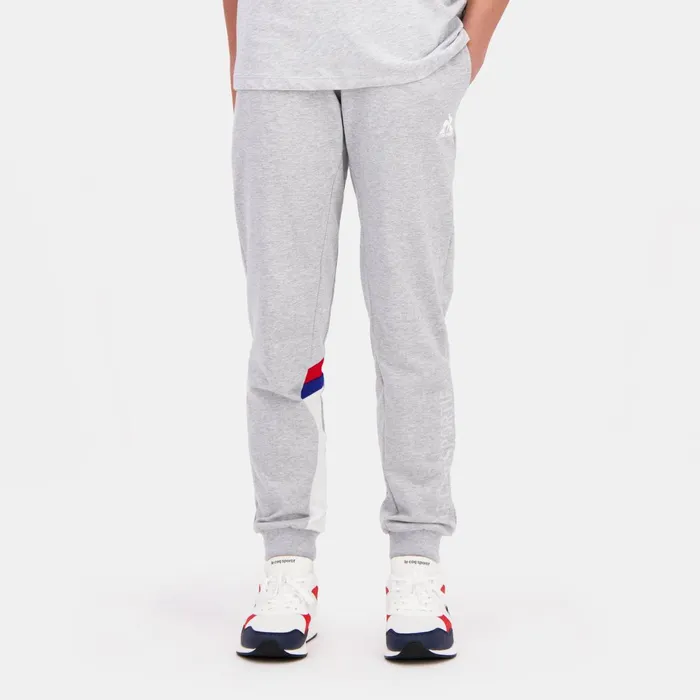 Le Coq Sportif Tricolore Pantalon Gris Enfant Kids Trousers