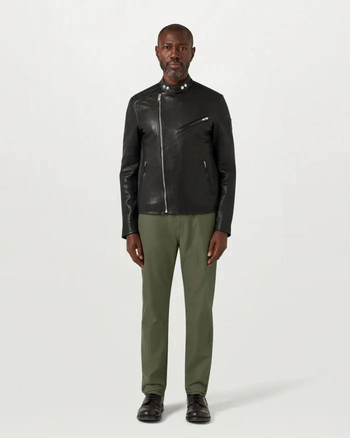 Leather Jackets Men Belstaff Oulton Jacket Black