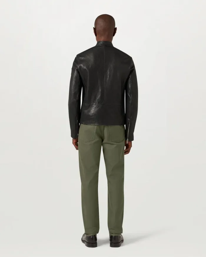 Leather Jackets Men Belstaff Oulton Jacket Black
