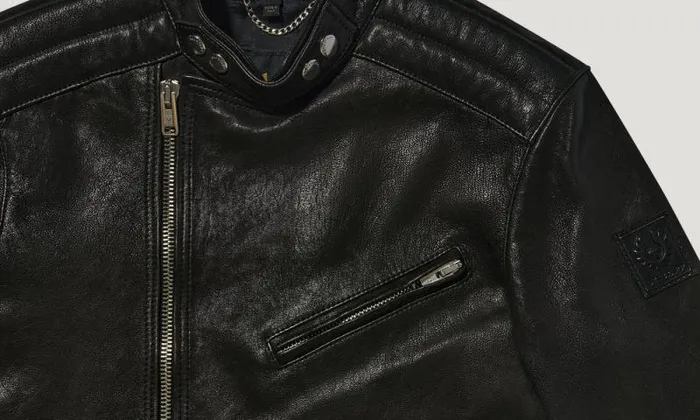 Leather Jackets Men Belstaff Oulton Jacket Black