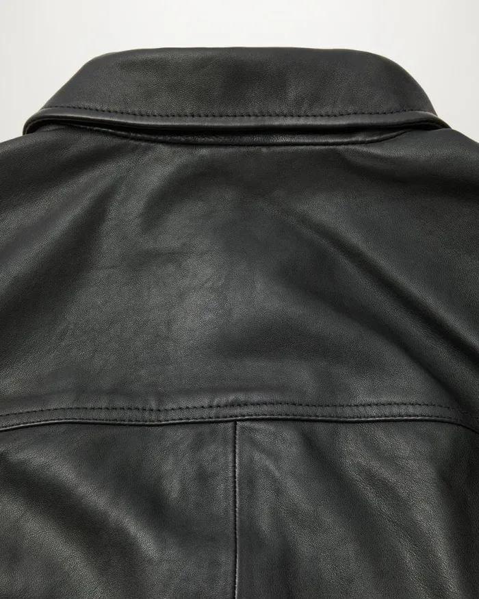 Leather Jackets Men Belstaff Quarry Overshirt Black Leather Jackets Men Belstaff Quarry Overshirt Black