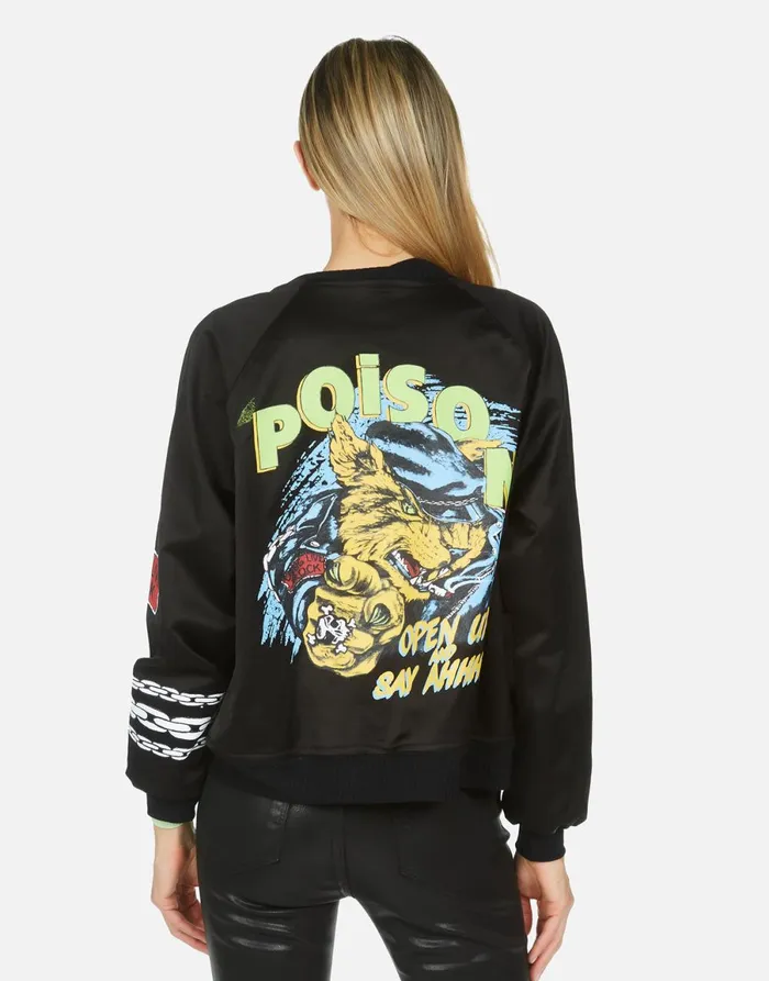 Levelle Poison Cat Black Orange Women039s Lauren Moshi Jackets