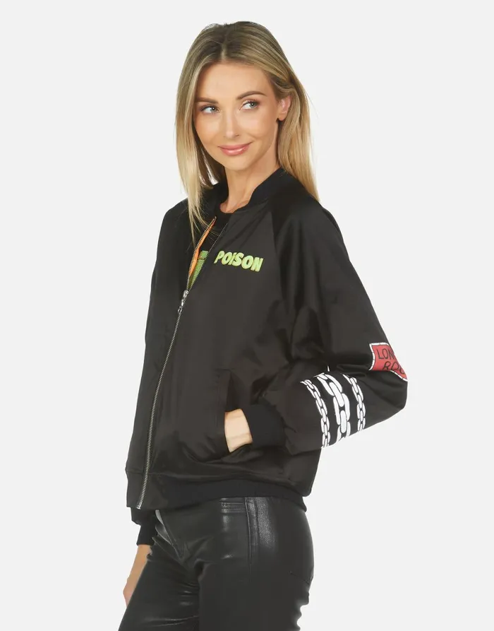 Levelle Poison Cat Black Orange Women039s Lauren Moshi Jackets