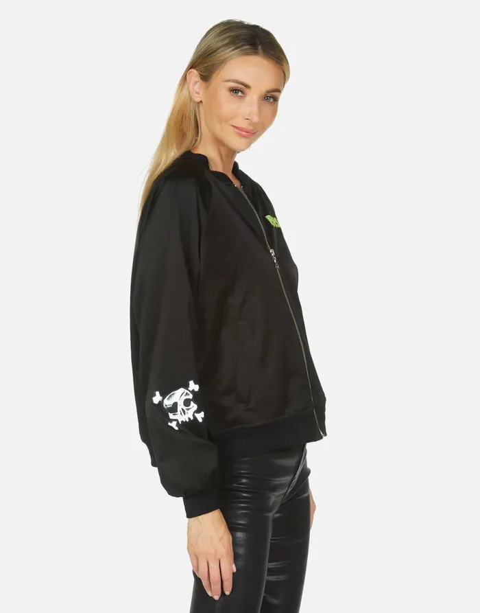 Levelle Poison Cat Black Orange Women039s Lauren Moshi Jackets