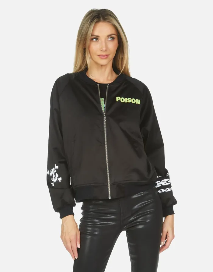 Levelle Poison Cat Black Orange Women039s Lauren Moshi Jackets