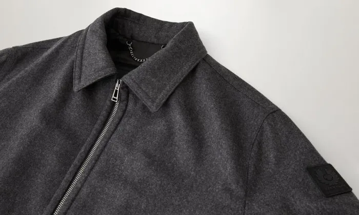 Lightweight Jackets Men Belstaff Palmer Jacket Grey Melange Lightweight Jackets Men Belstaff Palmer Jacket Grey Melange