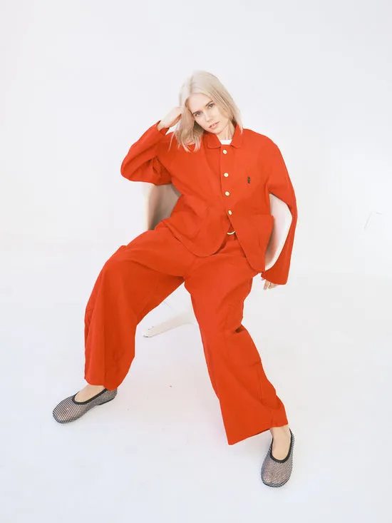 Lisa Says Gah Jackets Outerwear Women Forager Jacket Tomato