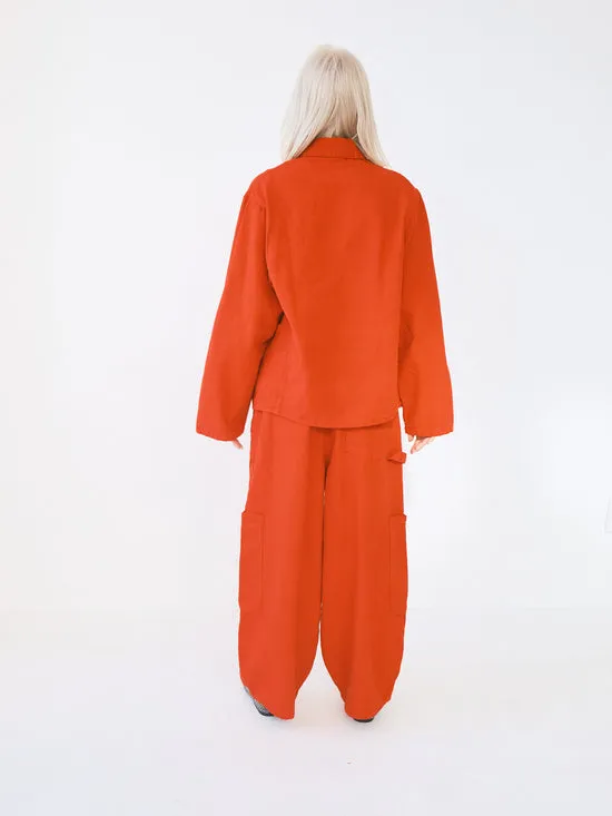 Lisa Says Gah Jackets Outerwear Women Forager Jacket Tomato
