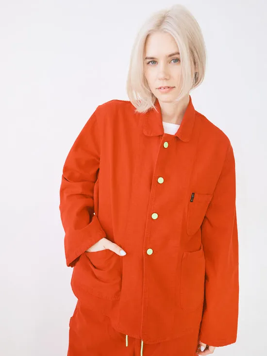 Lisa Says Gah Jackets Outerwear Women Forager Jacket Tomato
