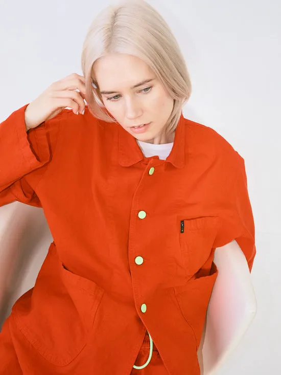 Lisa Says Gah Jackets Outerwear Women Forager Jacket Tomato