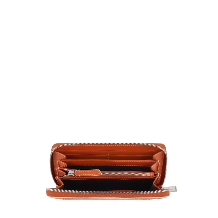 Long Zip Wallet Orange Clay Women Lancel Wallet Long Zip Wallet Orange Clay Women Lancel Wallet