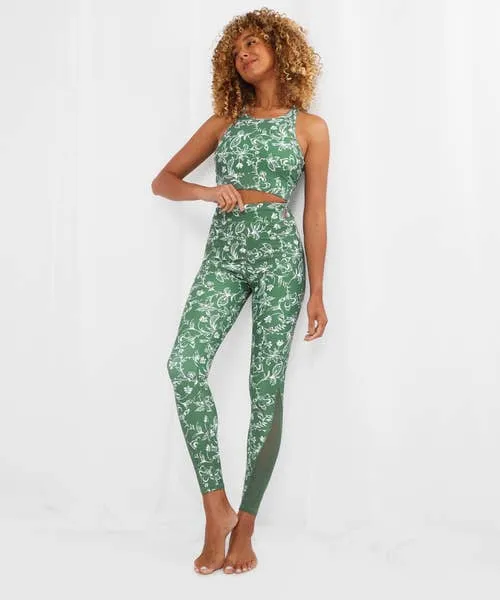 Loungewear and Pyjamas Joebrowns Apparel Sloe Joes Crop Yoga Top Green