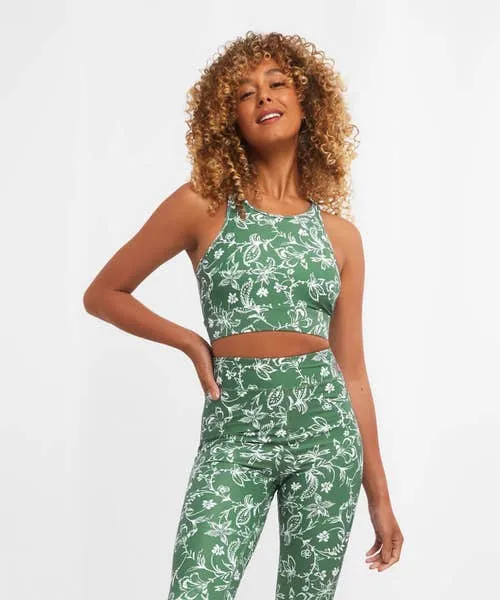 Loungewear and Pyjamas Joebrowns Apparel Sloe Joes Crop Yoga Top Green