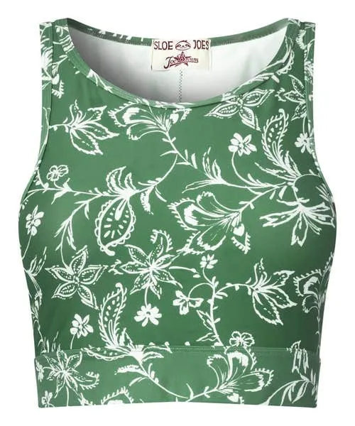 Loungewear and Pyjamas Joebrowns Apparel Sloe Joes Crop Yoga Top Green