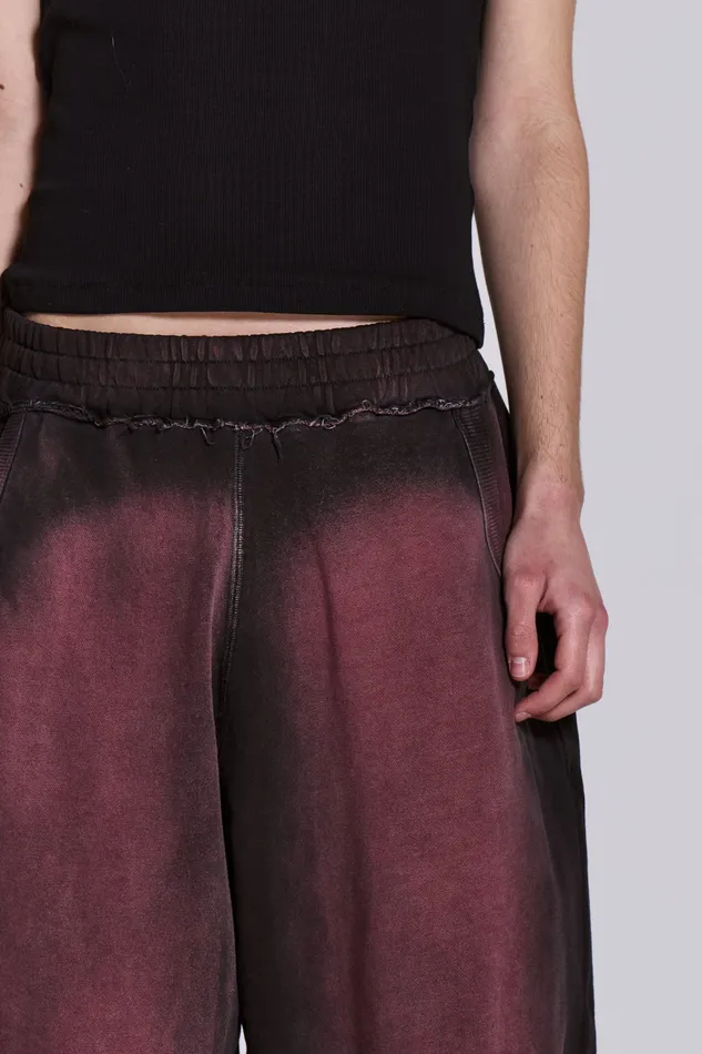 Loungewear Jaded London Men Shop Deep Red Fade Monster Joggers