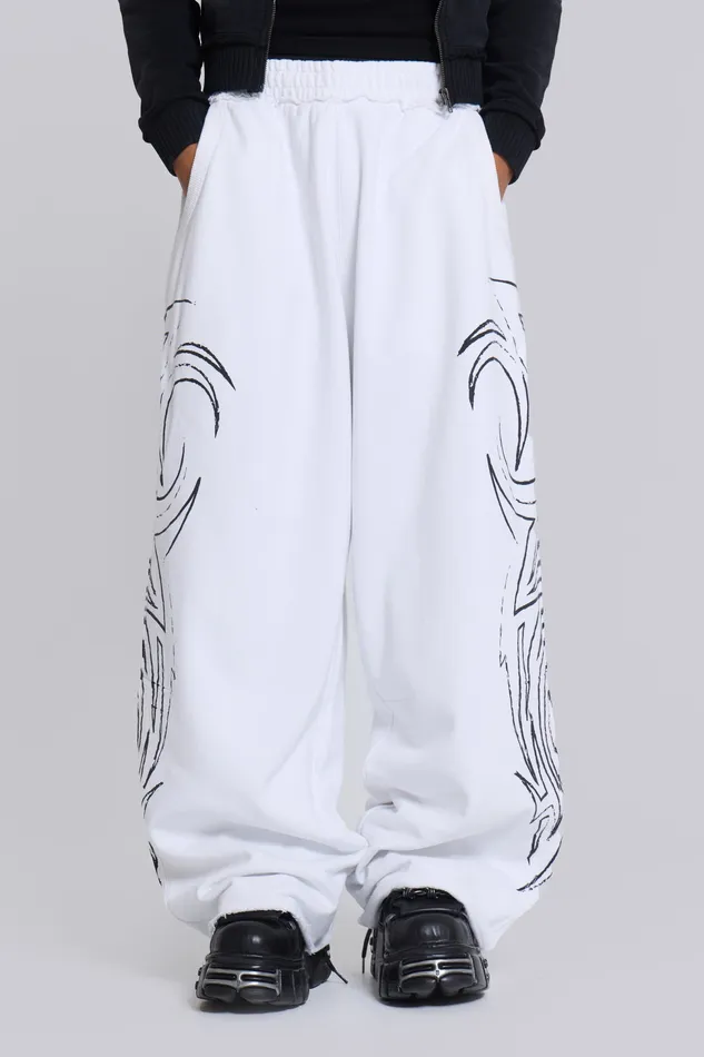Loungewear White Blade Joggers 8211 Jaded London Men
