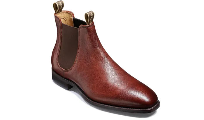 Mansfield 8211 Cherry Grain Men Barker Shoes Mens Boots