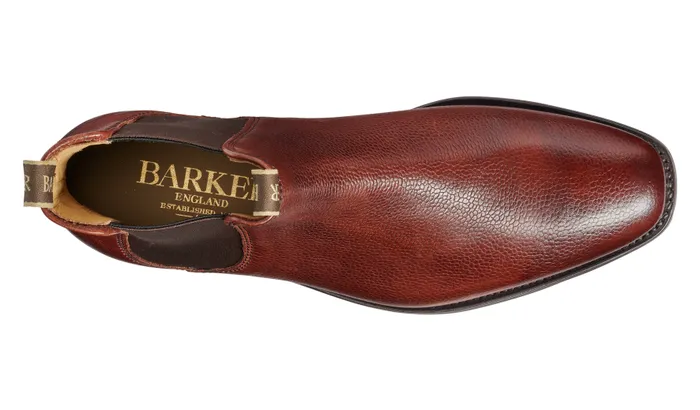 Mansfield 8211 Cherry Grain Men Barker Shoes Mens Boots