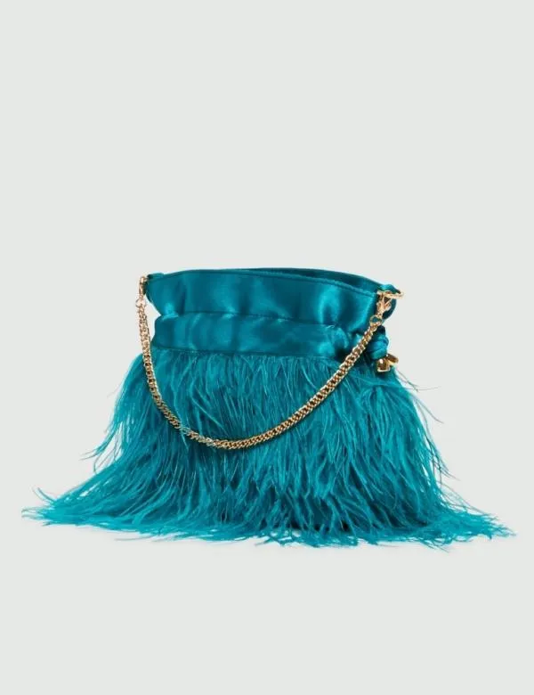 Marella Bags Women Featherdetail Bag Emerald
