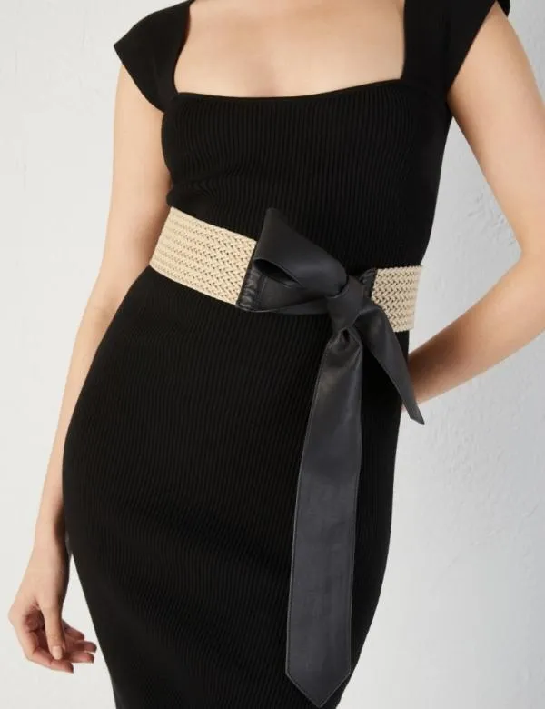 Marella Belts Women Cord Sash Black