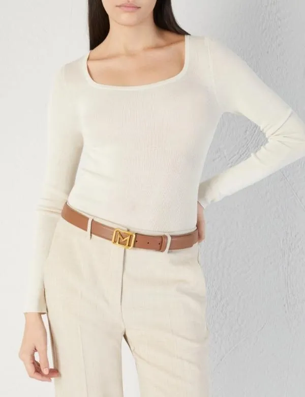 Marella Belts Women Logo Belt Brown