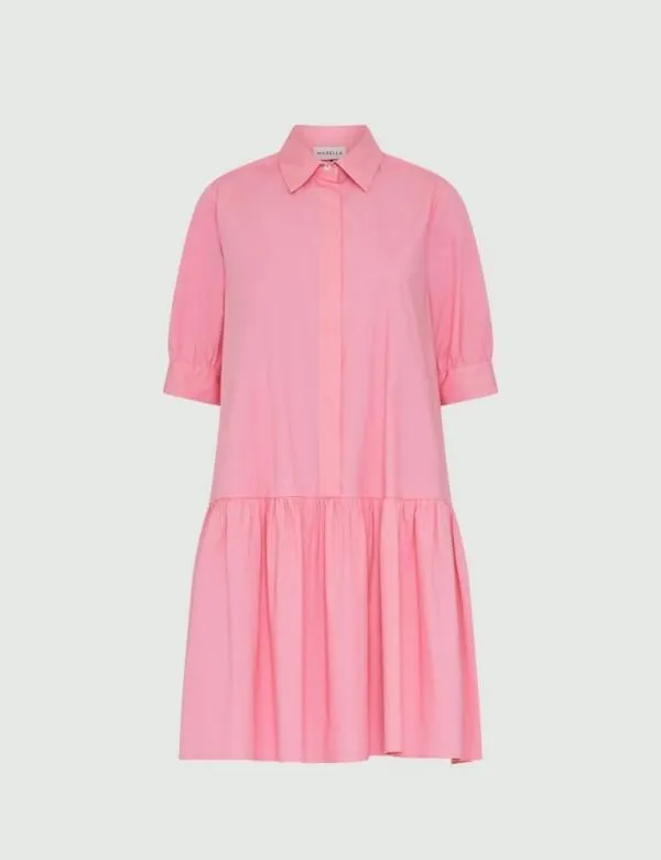 Marella Dresses Women Flounce Dress Deep Rose