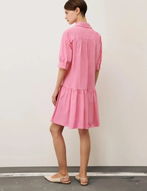 Marella Dresses Women Flounce Dress Deep Rose