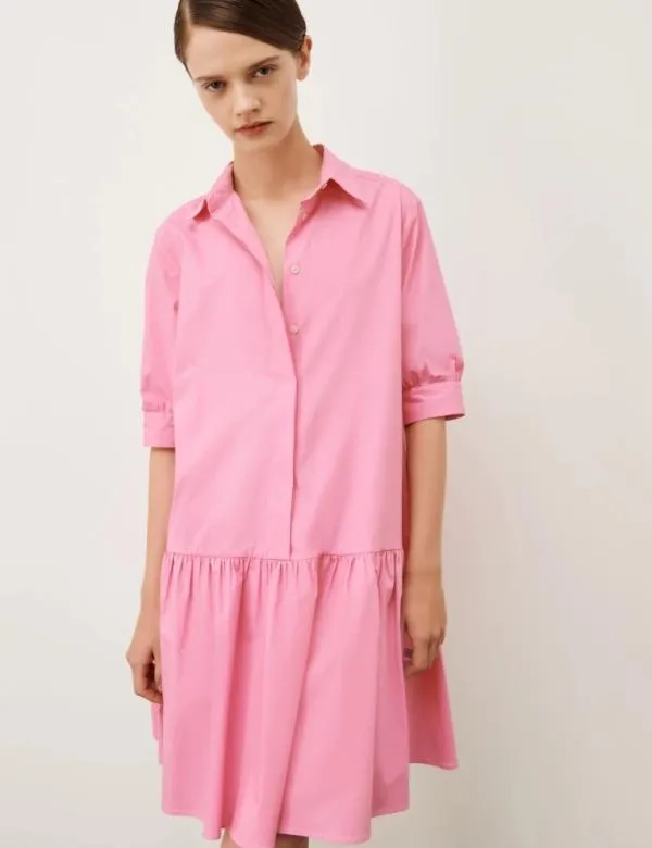 Marella Dresses Women Flounce Dress Deep Rose