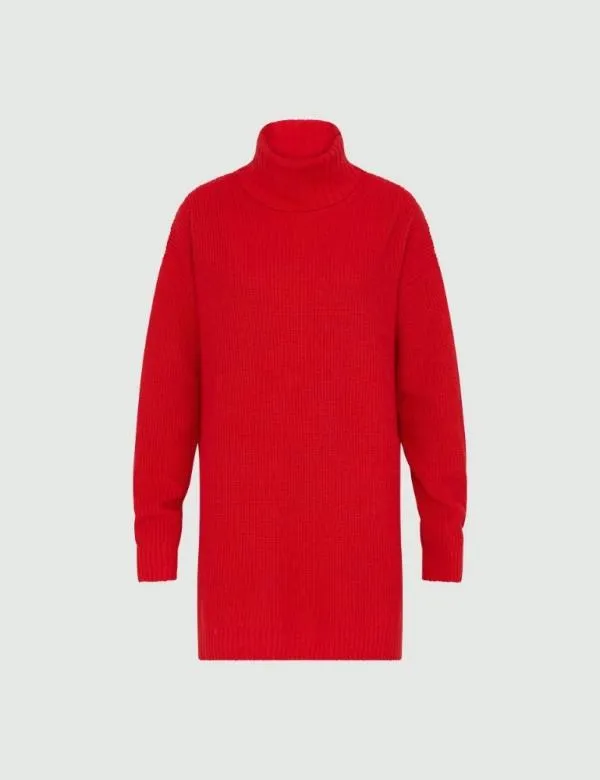 Marella Dresses Women Highneck Sweater Red
