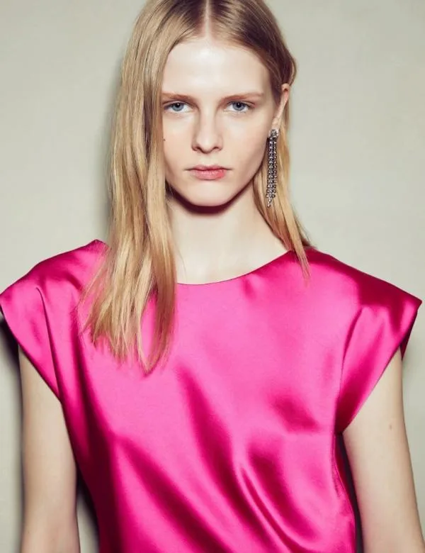 Marella Dresses Women Satin Dress Fuchsia