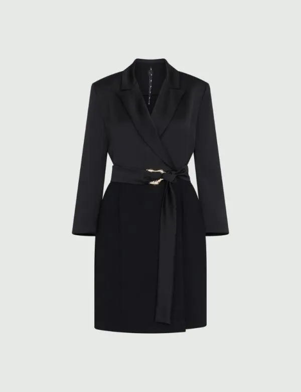 Marella Dresses Women Short Blazer Dress Black