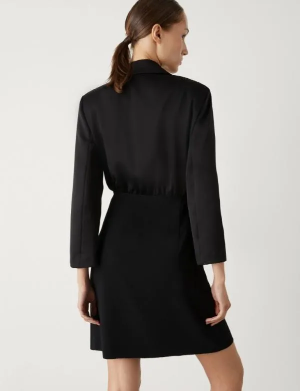 Marella Dresses Women Short Blazer Dress Black