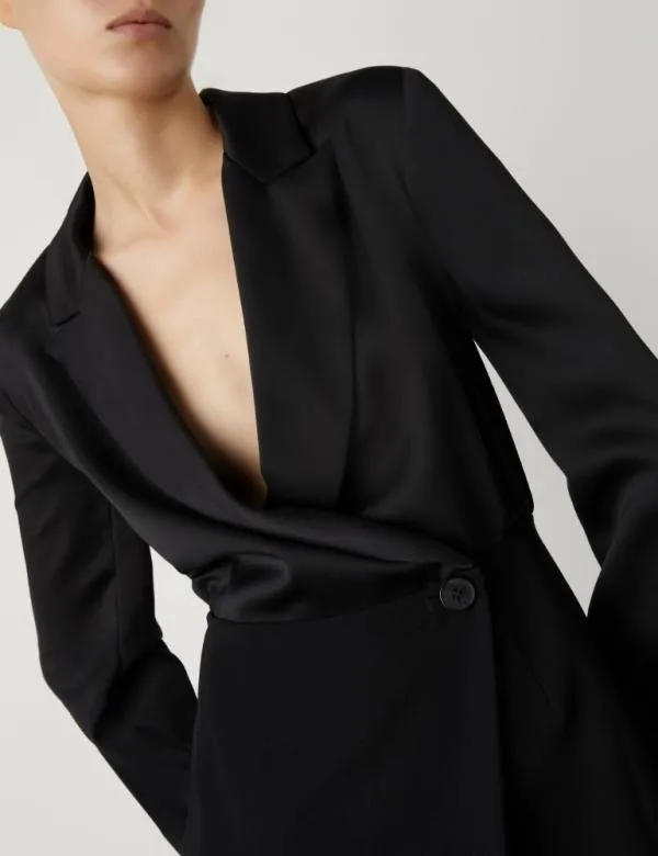 Marella Dresses Women Short Blazer Dress Black